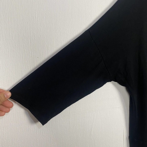 Eileen Fisher Women’s Black 3/4 Sleeve Viscose Spandex Tunic Top Blouse Size M. - Picture 4 of 10